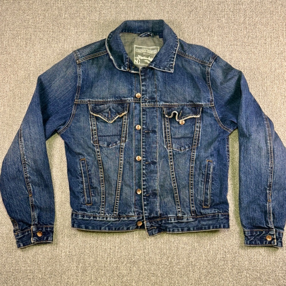 Vintage‎ Nautica Jeans Co Denim Jacket 90s Made in Hong Kong Medium